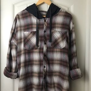 Trendy hooded flannel